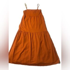 NWOT Zara Tiered Terra Cotta Sundress, Size Small, lightweight